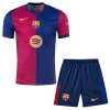 Officiële Voetbalshirt + Korte Broek FC Barcelona Thuis 2024-25 - Kids